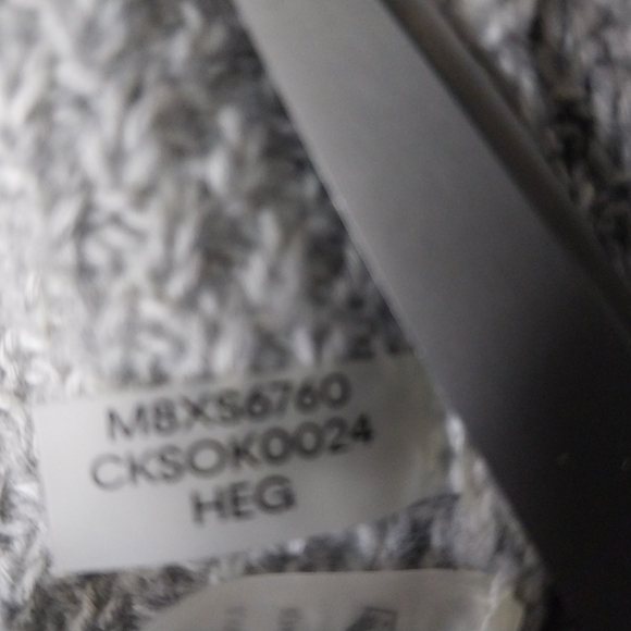 Calvin Klein Heather Gray Cowl Neck Sweater - Picture 9 of 11